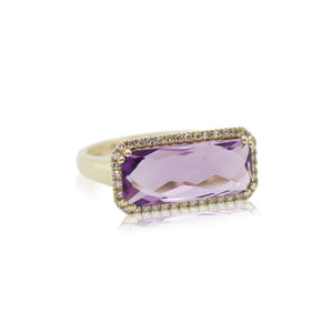 3.00ct Amethyst and Diamond Ring