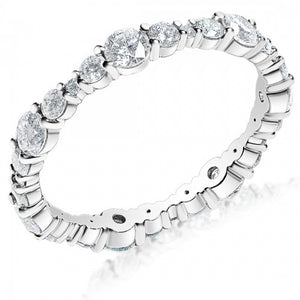Platinum Diamond Eternity Band