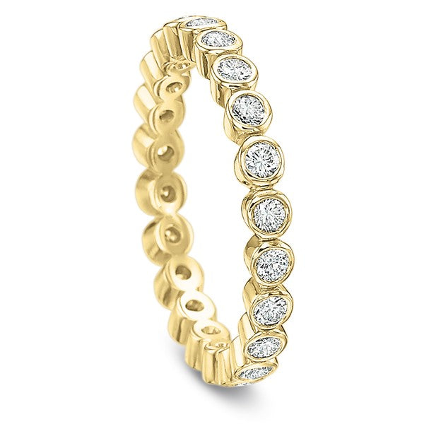 Precision Set Bezel Set Diamond Eternity Band