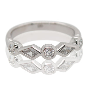 Christopher Designs 5 Diamond Bezel Set Ring