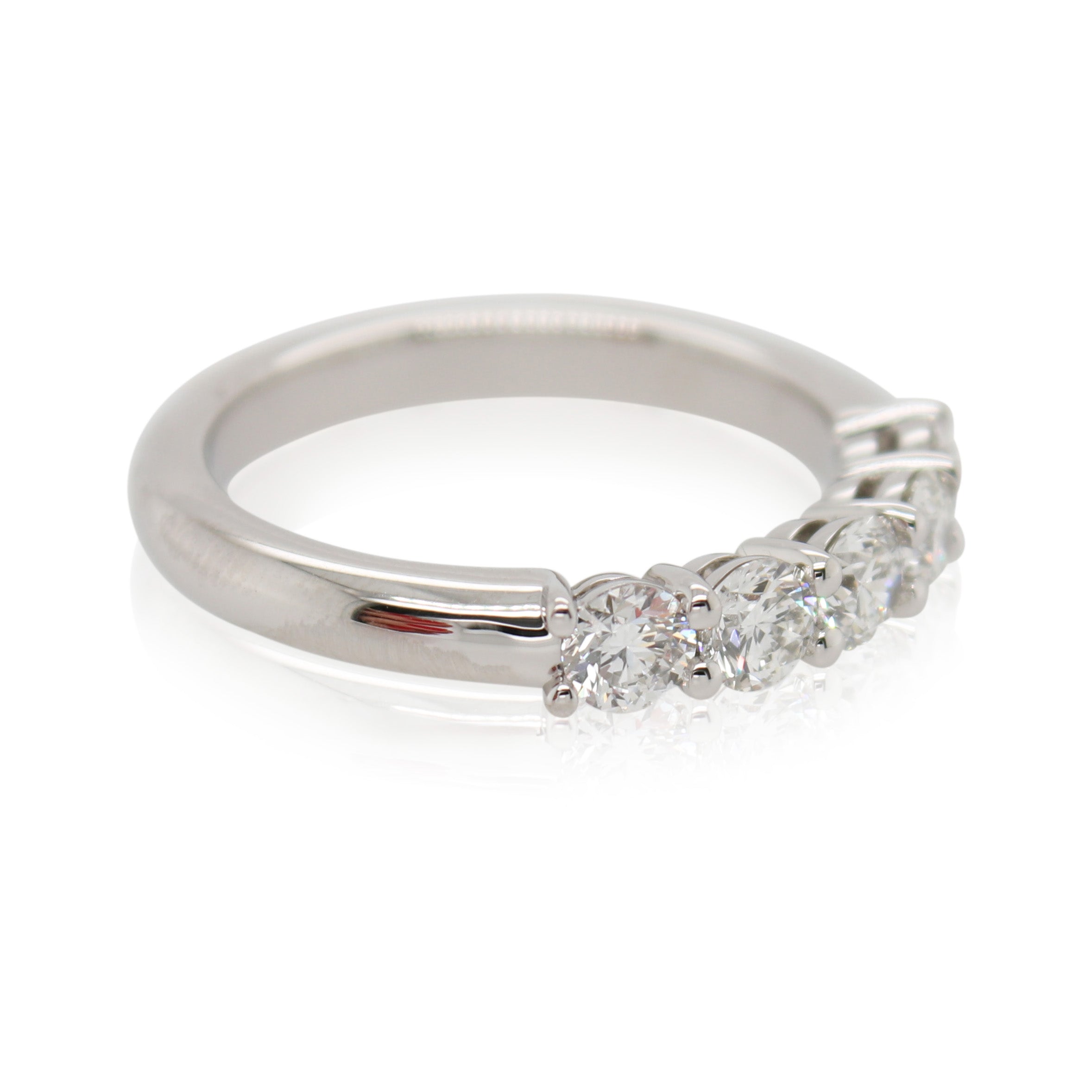 Platinum 5 Diamond Wedding Band