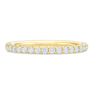 Precision Set Yellow Gold Diamond Wedding Band