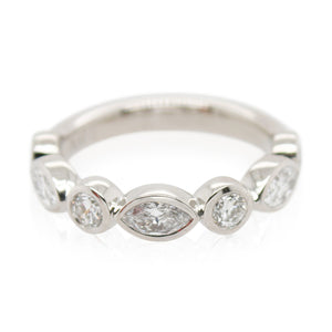 Bezel Set 7 Diamond Band