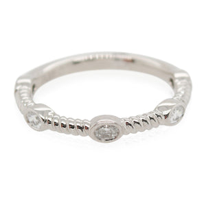 Platinum 5 Diamond Rope Band