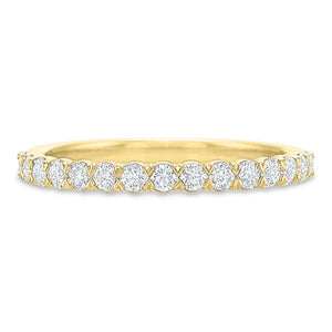 Precision Set Yellow Gold New Aire Diamond Band