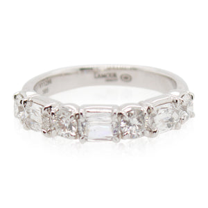 White Gold L'Amour Crisscut Diamond Band