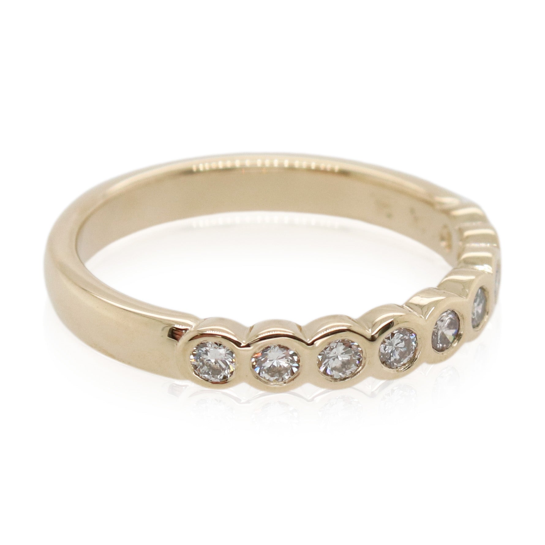 0.30ct Total Weight Bezel Set Diamond Band