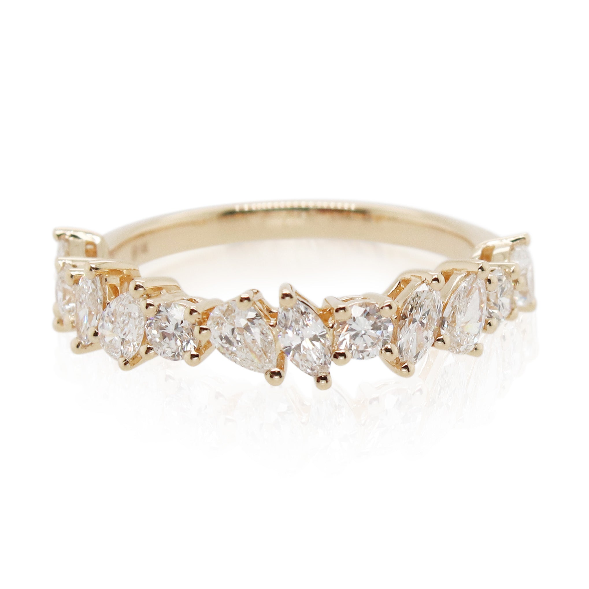Multi-Shape Diamond Icy Ring