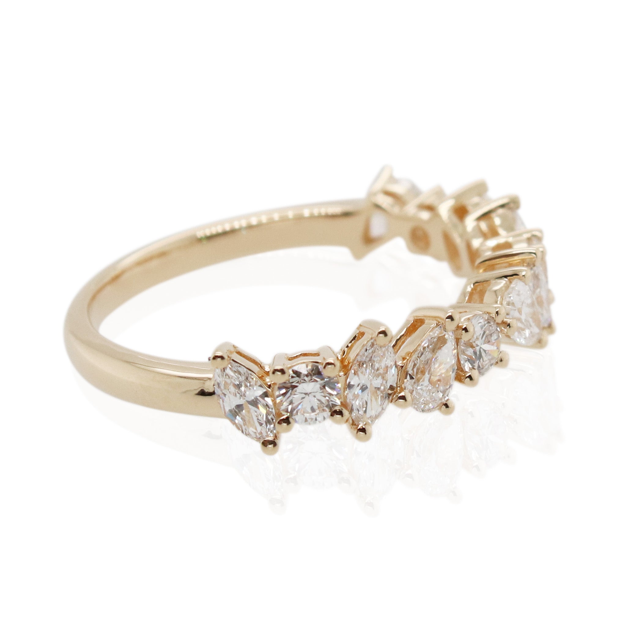 Multi-Shape Diamond Icy Ring
