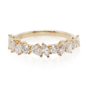 Multi-Shape Diamond Icy Ring