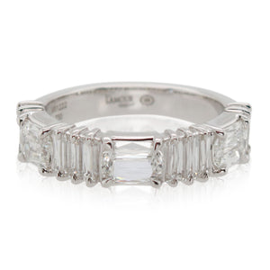 Crisscut New York Alternating Diamond Band