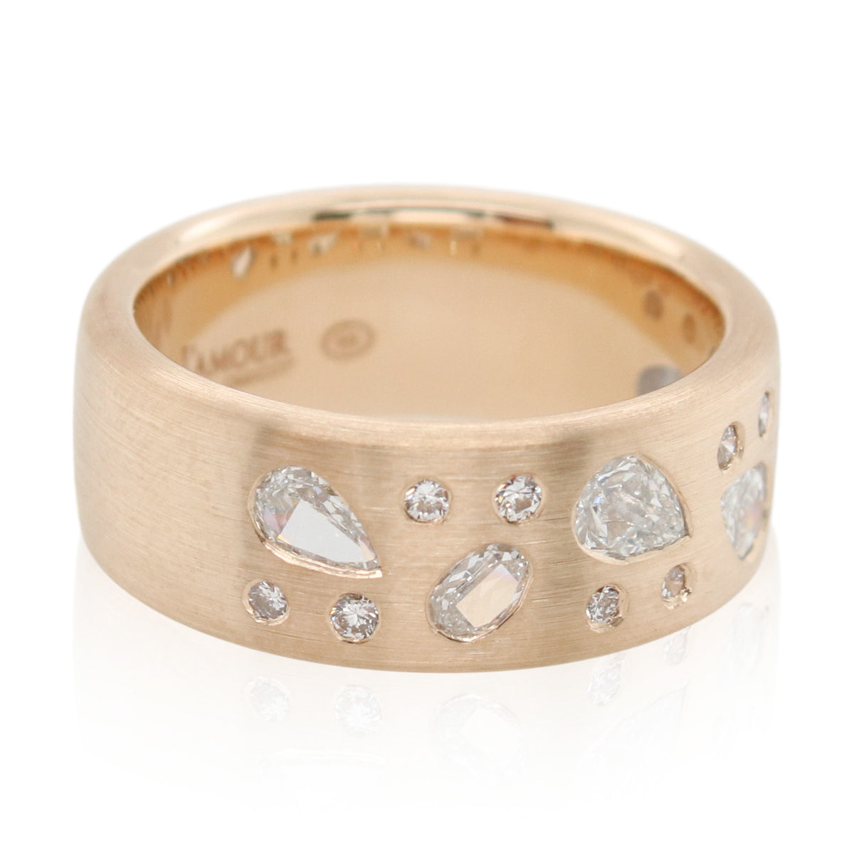 Crisscut New York Flush Set Multi-Shape Diamond Band