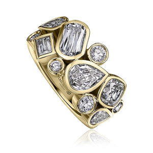 Crisscut New York Bezel Set Diamond Band