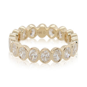 Crisscut New York Bezel Set Diamond Eternity Band