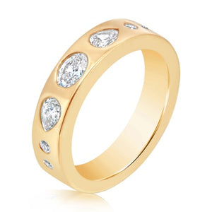0.60ct Total Weight Diamond Flush Set Band