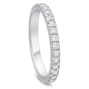 Classic White Gold Eternity Band