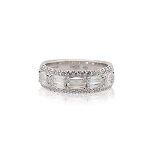 Crisscut Diamond Band