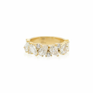 Crisscut Diamond Band