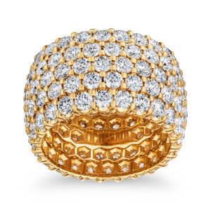 Five Row Diamond Eternity Band