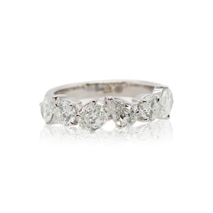 Round, Pear Shaped, and Oval Diamond Band