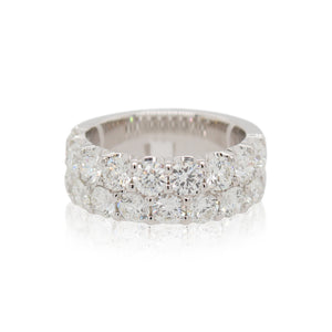 Double Row Diamond Anniversary Band