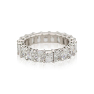 Radiant Cut Diamond Eternity Band