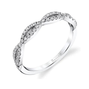 Diamond Splitweave Stacking Band