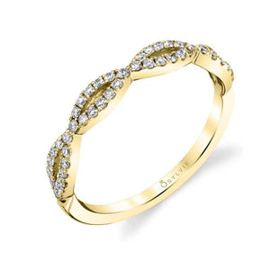 Diamond Splitweave Stacking Band