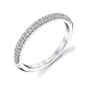 Stackable Diamond Wedding Band