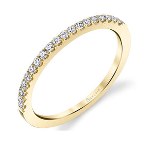 Sylvie Yellow Gold Diamond Eternity Band