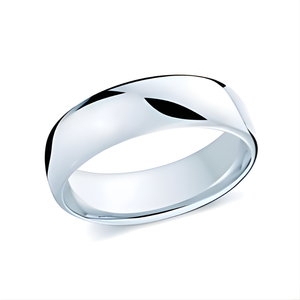 6mm Platinum Polished Wedding Band