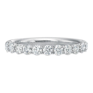 Precision Set Platinum Diamond Wedding Band