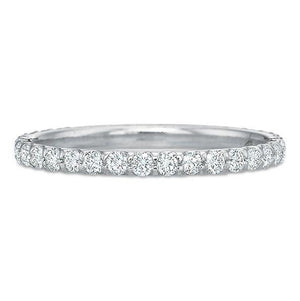 Precision Set White Gold Diamond Eternity Band