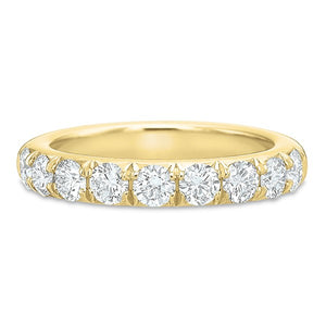 Precision Set Yellow Gold Diamond Band