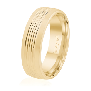 7mm Satin Sides Wedding Band