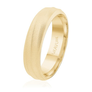 6mm Satin Brushed Wedding Band