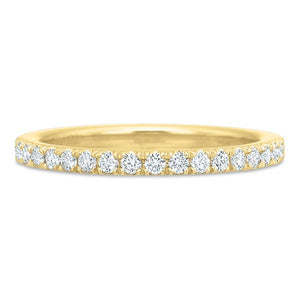 Precision Set Yellow Gold New Aire Diamond Band