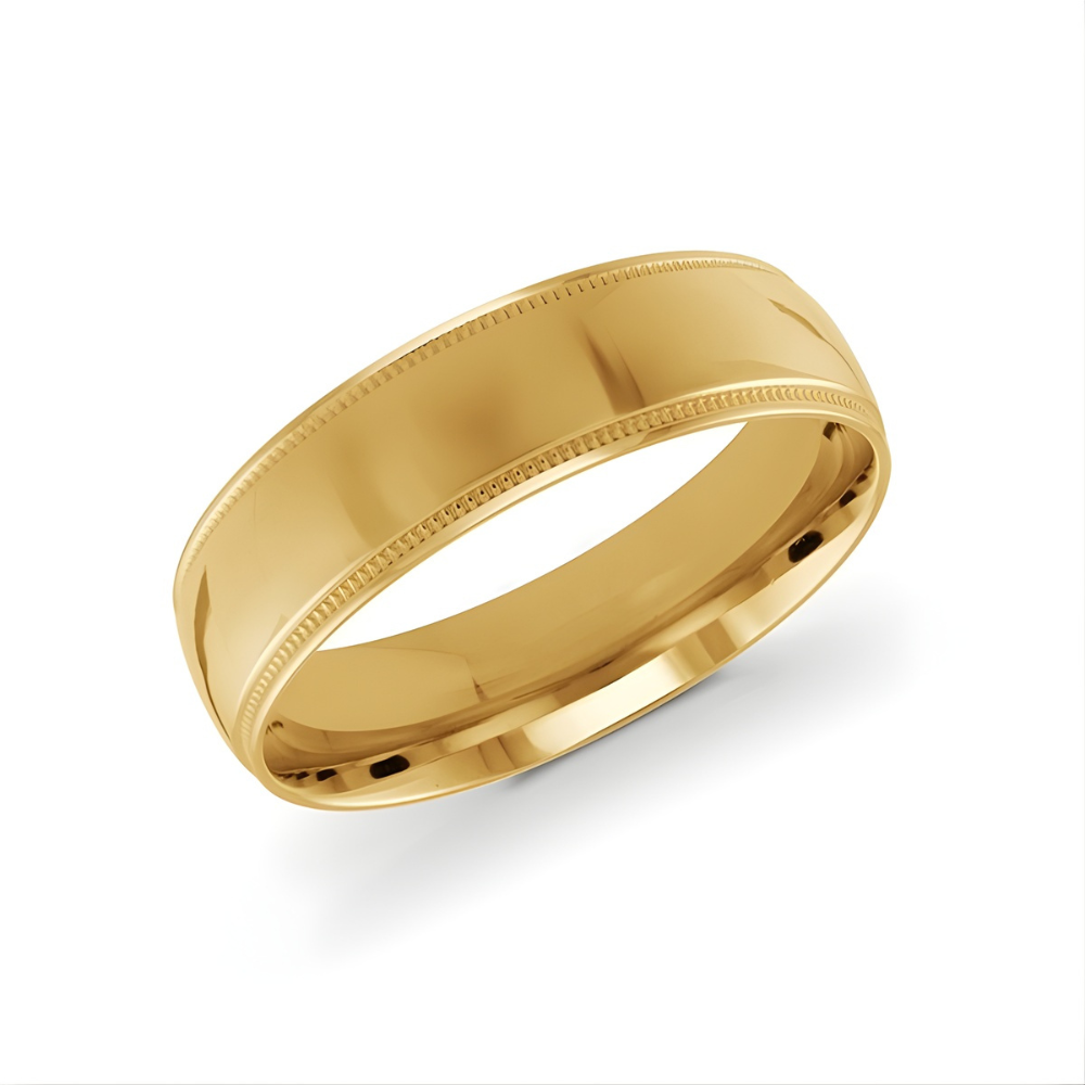 6mm Yellow Gold Polished Wedding Band