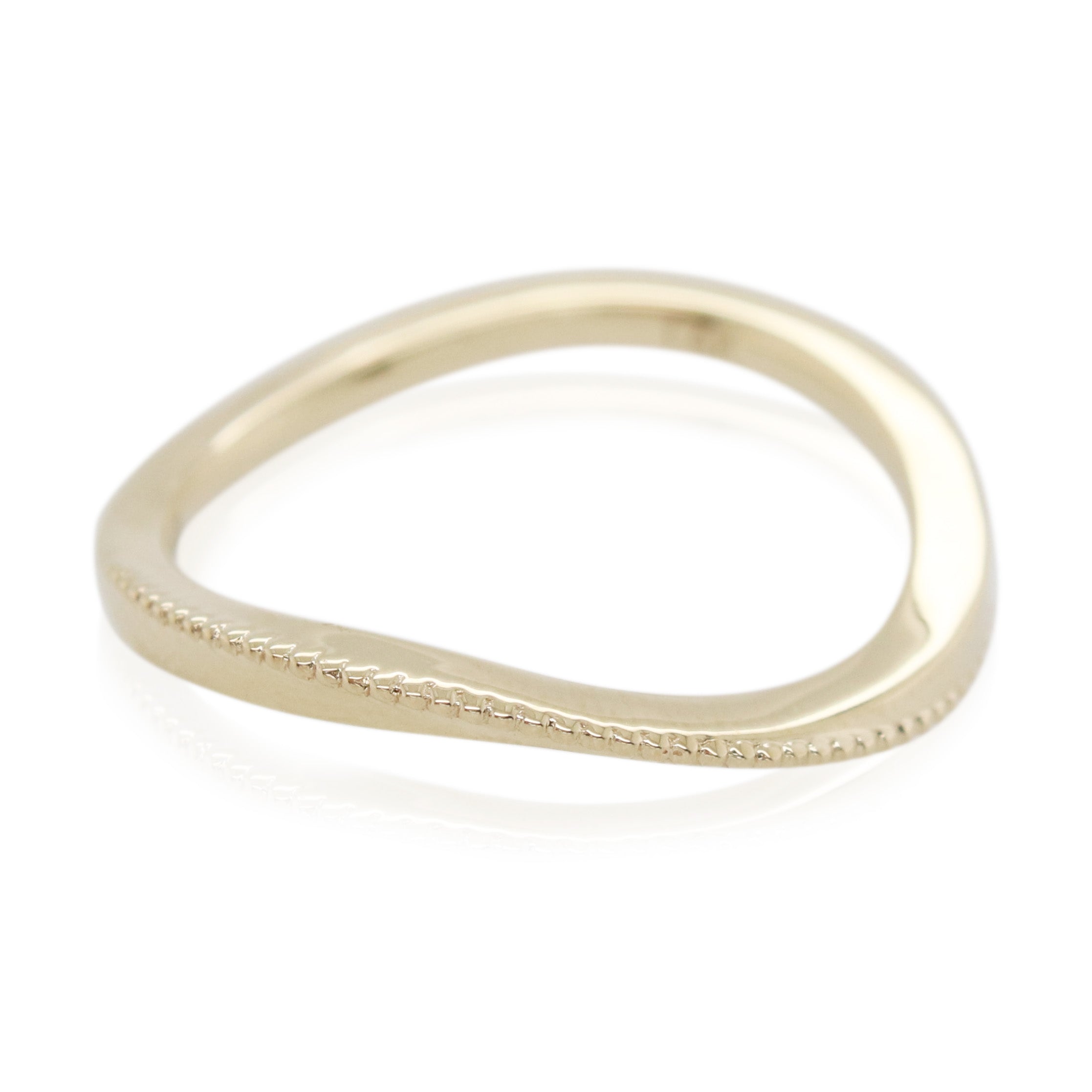 Sylvie Polished Twist Yellow Gold Band