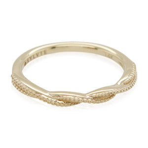 Sylvie Spiral Beaded Wedding Band