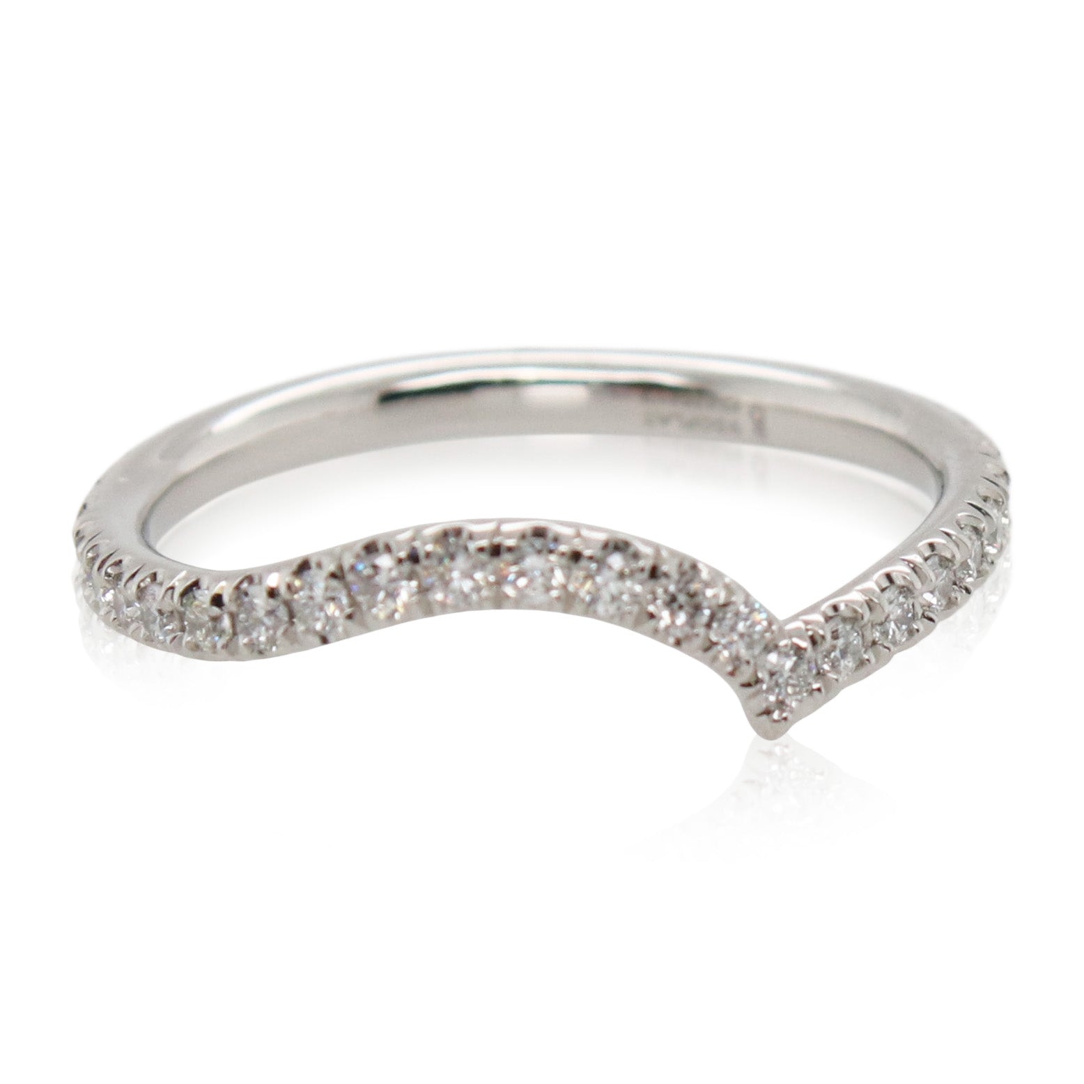 Precision Set Diamond Contour Band