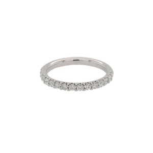 Half Round Prong Set Wedding Band