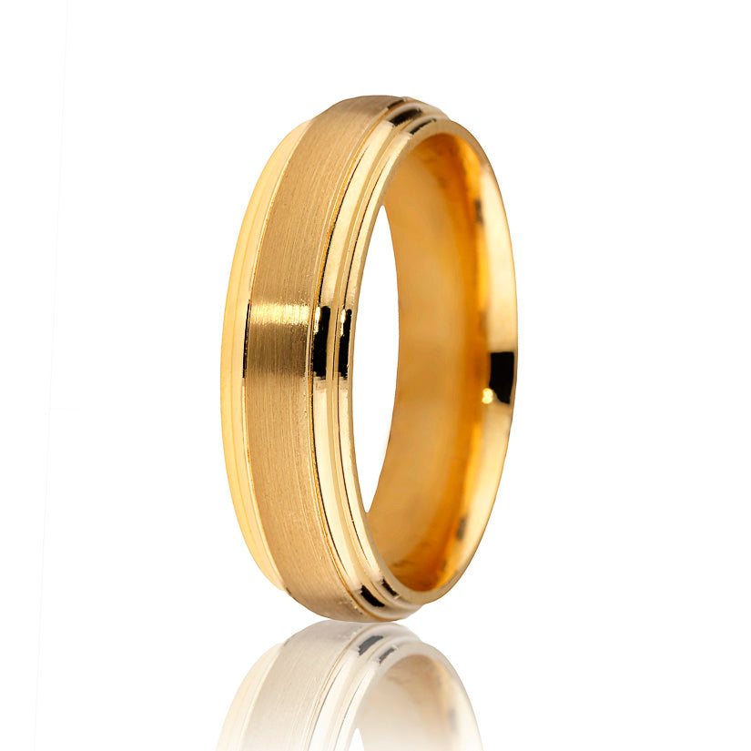 Yellow Gold 6mm Wedding Band