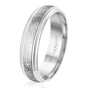 Wire Engraved Wedding Band