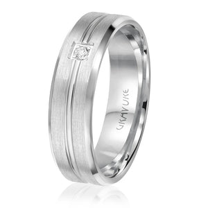 6mm Diamond Wedding Band