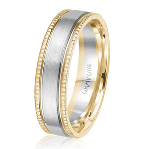 6mm Two-Tone Wedding Band