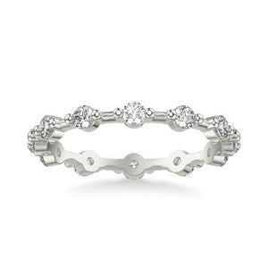12 Stone Diamond Eternity Stackable Band
