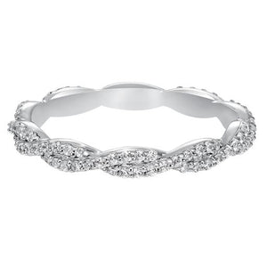 Diamond Twist Eternity Band