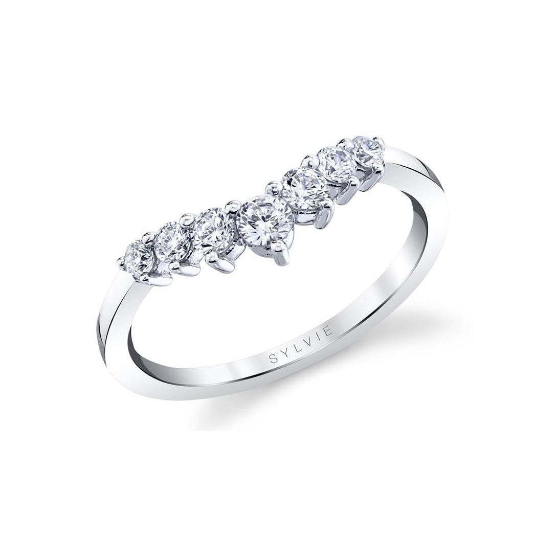Diamond Gradient Curved Contour Band