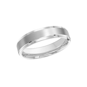 Platinum 5mm Brushed Center Band